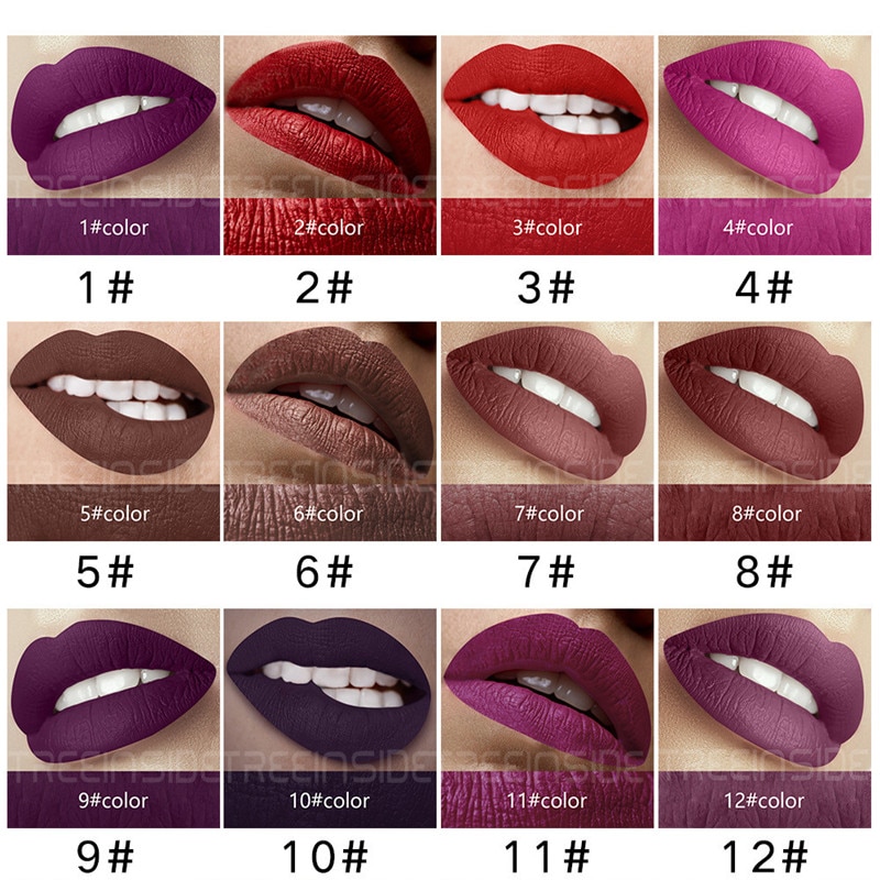 30 color matte liquid lipstick waterproof long lasting lip plumper makeup lipstick velvet gloss lip gloss cosmetics