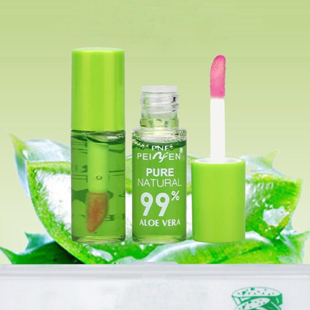 Natural Aloe Vera Lip Gloss Tubes Color Changing Liquid Lipstick Long