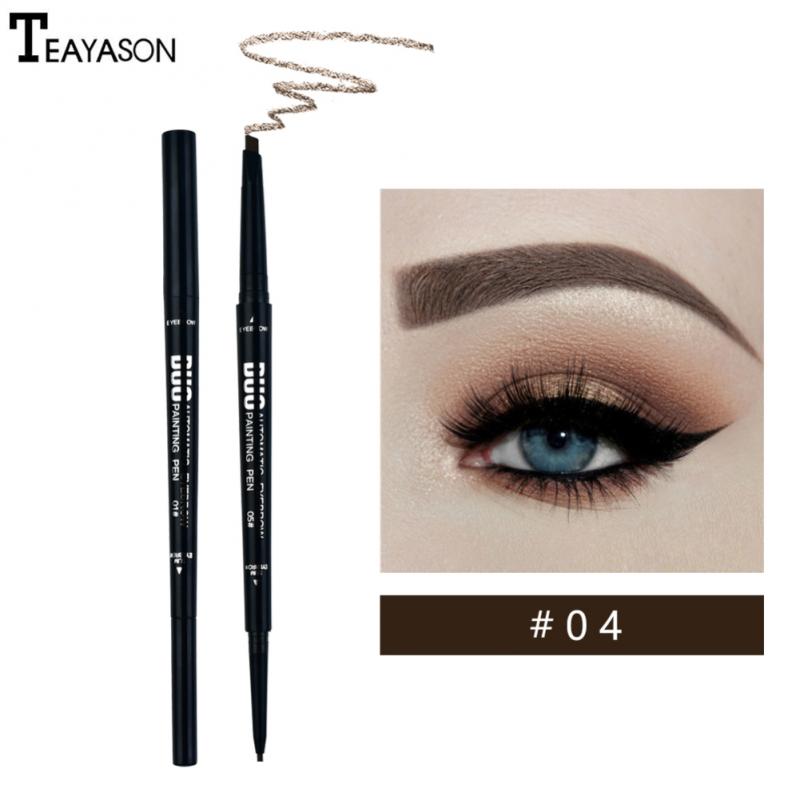 1Pcs Natural Double headed Superfine Eyebrow Pencil Waterproof Dual Pa