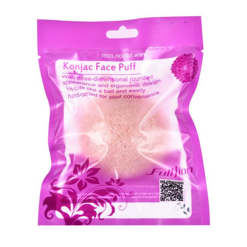 1Pcs Hemisphere Natural Konjac Sponge Cosmetic Puff Face Cleaning Spon